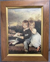 Framed Print of Boy and Girl