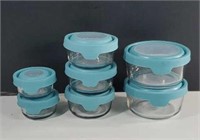 Anchor Hocking 7pc Sealing Glass Food Container