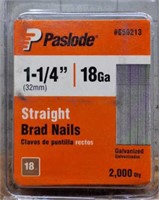 Paslode 1-1/4" 18ga study brad nails