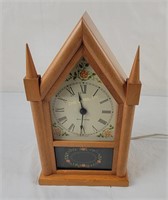 Seth Thomas Wood Chapel Mantel Clock/ Working