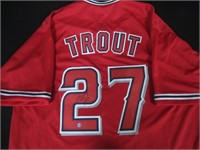ANGELS MIKE TROUT SIGNED JERSEY COA