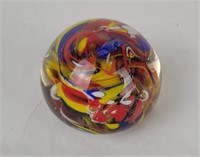 Marked Art Glass Paperweight