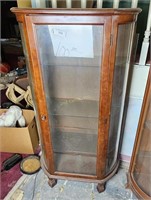 Curve Glass Display Case/ Light Added