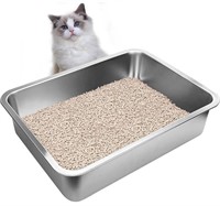 Stainless Steel Cat Litter Box, XL