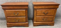 Pair of Two Drawer Night Stands