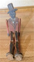 Old Wooden Walking Toy, 10”
