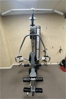 HOME GYM W/ ATTACHMENTS. TESTED AND WORKING