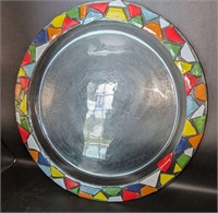 Decor Glass Round Tray Brazil