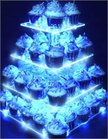 VDOMUS 4 tier acrylic cupcake stand. New. With