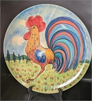 Large Rooster Platter Ceramic