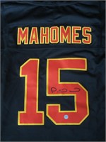 CHIEFS PATRICK MAHOMES SIGNED JERSEY COA