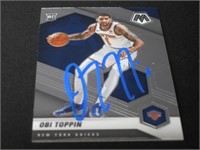 2020-21 MOSAIC OBI TOPPIN AUTOGRAPHED RC