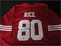 49ERS JERRY RICE SIGNED JERSEY COA
