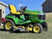 2015 John Deere X758 w/Deck and Bagger system