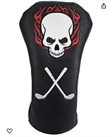 3 Golf Skull Skeleton Club Head Covers