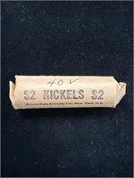 $2 Roll of Liberty "V" Nickels