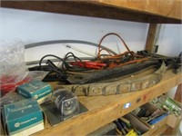 Assorted Car parts and Jumper Cables