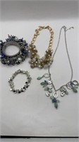 Cluster Beaded Jewelry Lot