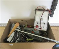 Asst tools, screwdrivers, pliers, extension cords