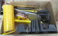2 Saws with guides, air hose,