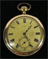 Birks 17-jewel 16 size open face pocket watch