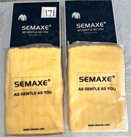SEMAXE Yellow Bath Mats, FOUR TOTAL
