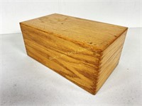 Wayne Novelty Oak File Box