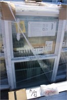 29-1/2x49-1/2 white vinyl window