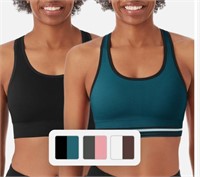 2 pack XXL Seamless Racerback Sports Bra.