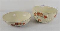 2 Hall Pottery Mixing Bowls