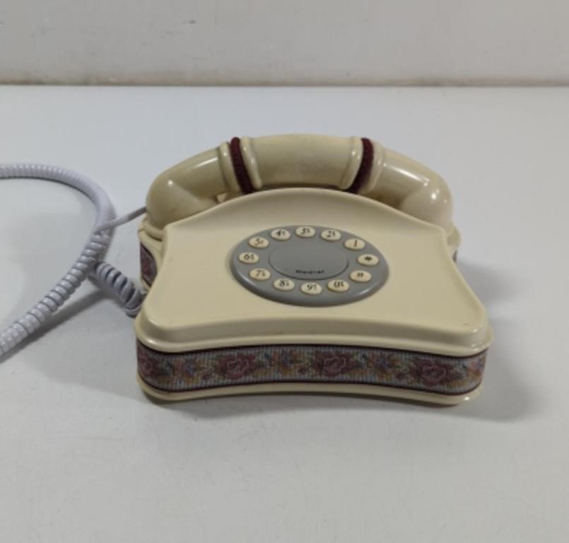 Vintage Lace Push Button Telephone Untested