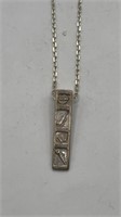 Instrument Theme Pendant on Sterling Chain
