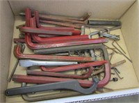 Assorted hex keys large and small