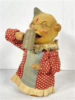 German Spring Operated Clown Drinking Toy