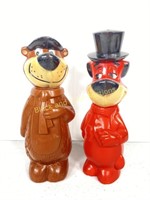 Yogi Bear and Huckleberry Hound Banks