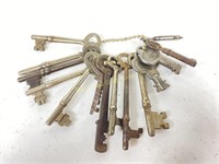 14 Assorted Skeleton and Other Keys