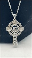 Sterling Claddagh Pendant