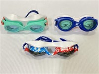 3 pairs of Adult Speedo swimming goggles