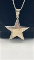 Sterling Star Pendant Necklace
