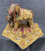 Vintage Anglo Ram Elephant and Tapestry