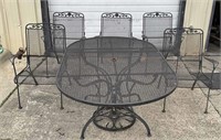 Patio Table and Five Chairs