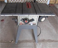 Craftsman 9" table saw- powers on
