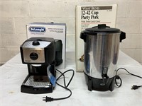 DeLonghi Espresso Maker/West Bend Party Perk