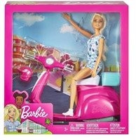 Barbie and scooter play set