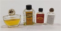 (4) Vintage Perfume Bottles: Shick Oil
