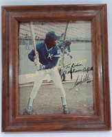 Unverified Signed Framed KC Baseball Photo