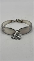 1940 Silver Tone Angel Charm Bracelet