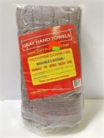 New 12-Pack Gray Hand Towels