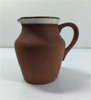 Vintage Terracotta With White Band Pitcher