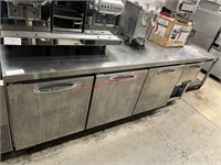 WOW!  CONTINENTAL 93" WORK TOP COOLER